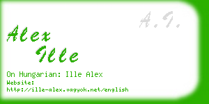 alex ille business card